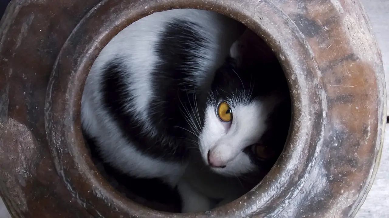 Kucing sembunyi