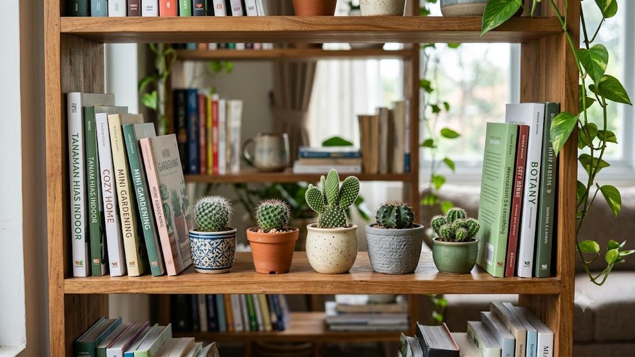 Jenis Tanaman Hias yang Cocok untuk Rak Buku Indoor