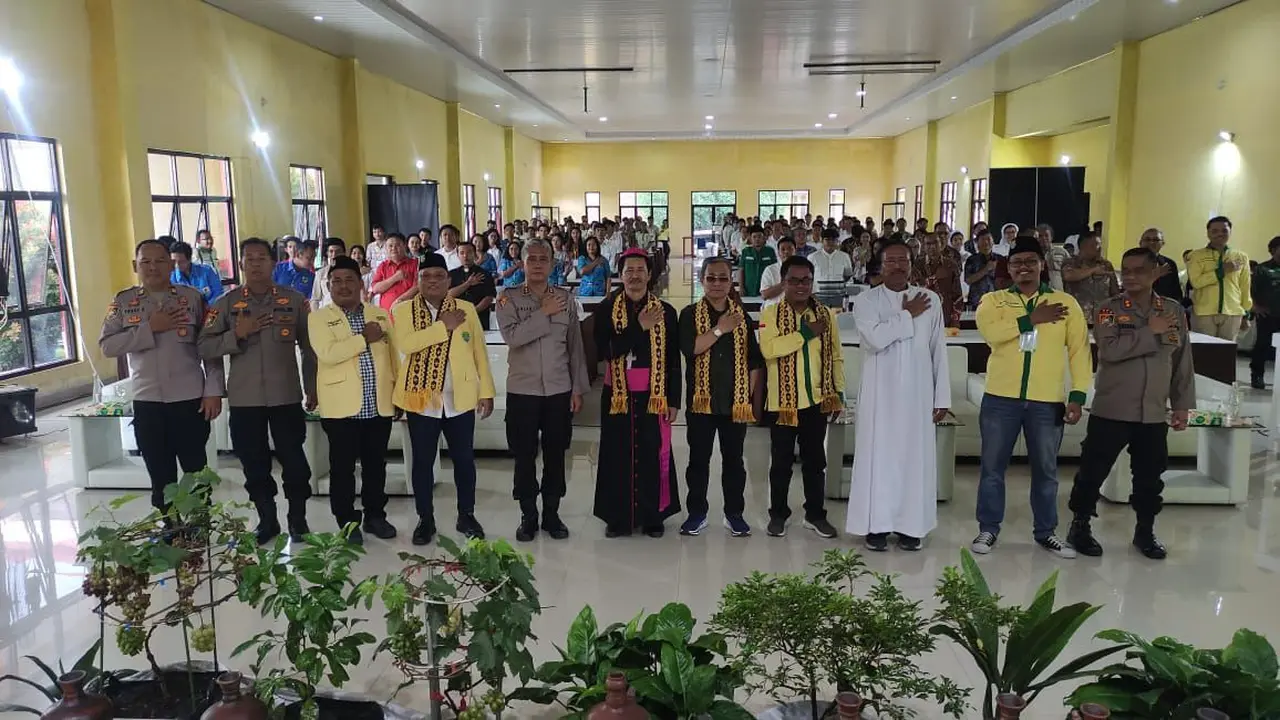 Pendidikan dan Pelatihan Dasar (Diklatsar) Pasukan Pengamanan Objek Vital dan Kader Tanggap Bencana Pemuda Katolik (Paskokat) Gelombang III resmi digelar di Sekolah Polisi Negara (SPN) Polda Lampung, 16–18 Januari 2026 (Istimewa)