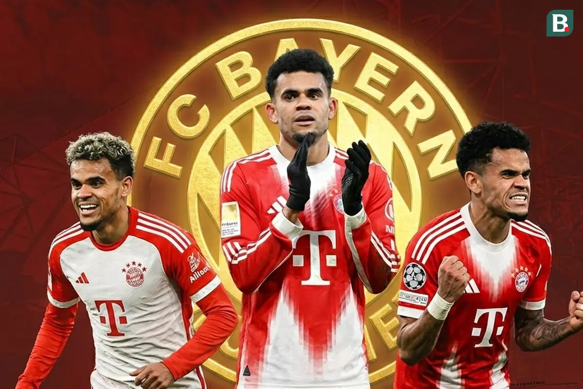 Ilustrasi Luis Diaz di Bayern Munchen. (Bola.com/AFP/Gemini)
