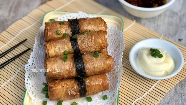 Lumpia Ayam Jamur Kulit Tahu @pawonbude_aas