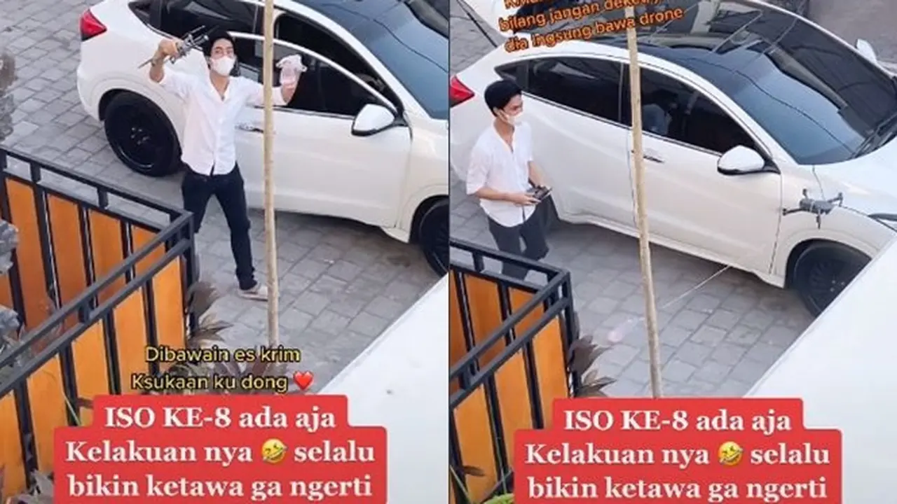 Pacar Isolasi Karena COVID-19, Aksi Pria Kirim Makanan Pakai Drone Ini Curi Perhatian