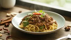 Resep Spaghetti Rendang Fusion yang Creamy dan Menggugah