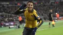 3. Alexis Sanchez (Arsenal) - 19 gol dan 9 assist, total 28. (AFP/Justin Tallis) 