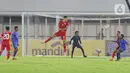 Timnas Indonesia U-20 mencatat delapan tendangan dan empat di antaranya mengarah ke gawang Maladewa. (Liputan6.com/Angga Yuniar)