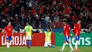 Brasil baru bisa menyamakan kedudukan di awal masa tambahan waktu babak pertama lewat aksi Igor Jesus pada menit ke-45+1. (Javier TORRES/AFP)