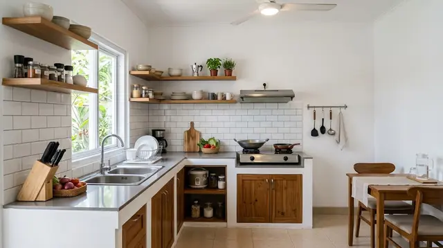 8 Desain Dapur Sederhana Rapi, Wujudkan Area Memasak Impian di Ruang Terbatas