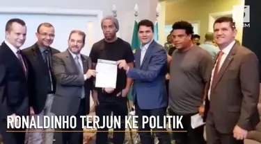 Ronaldinho secara resmi bergabung dengan partai republik yang dikenal sebagai PRB.