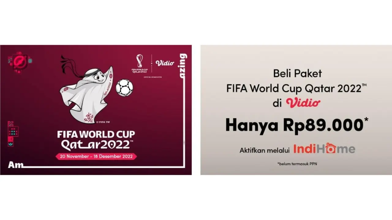 Piala Dunia di Vidio dan IndiHome