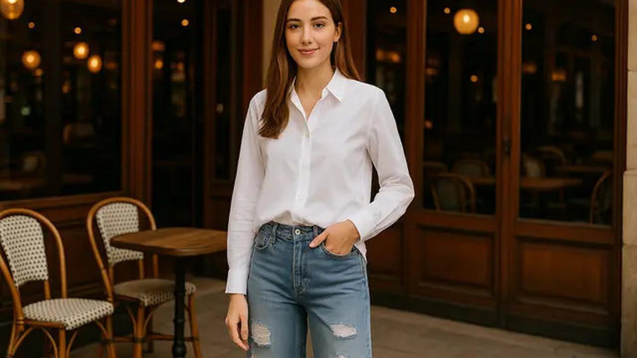 8 Outfit Atasan Putih Bawahan Jeans yang Lagi Trend di 2025, Cocok untuk Hangout
