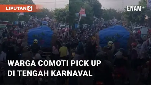 VIDEO: Miris, Para Warga Comoti Pick Up Yang Lewat Di Tengah Karnaval