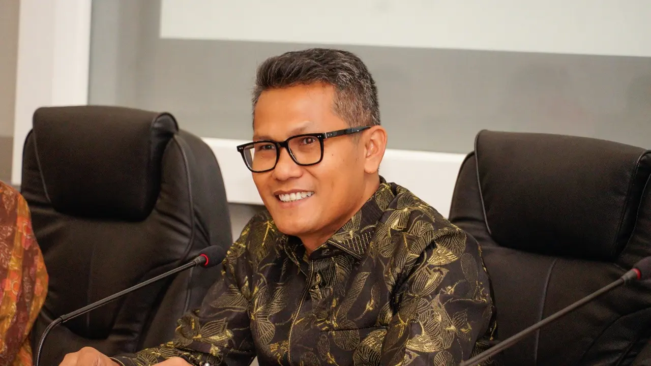 Juru Bicara Kementerian Perindustrian Febri Hendri Antoni Arif berbicara mengenai izin iPhone 16. (dok Kemenperin)