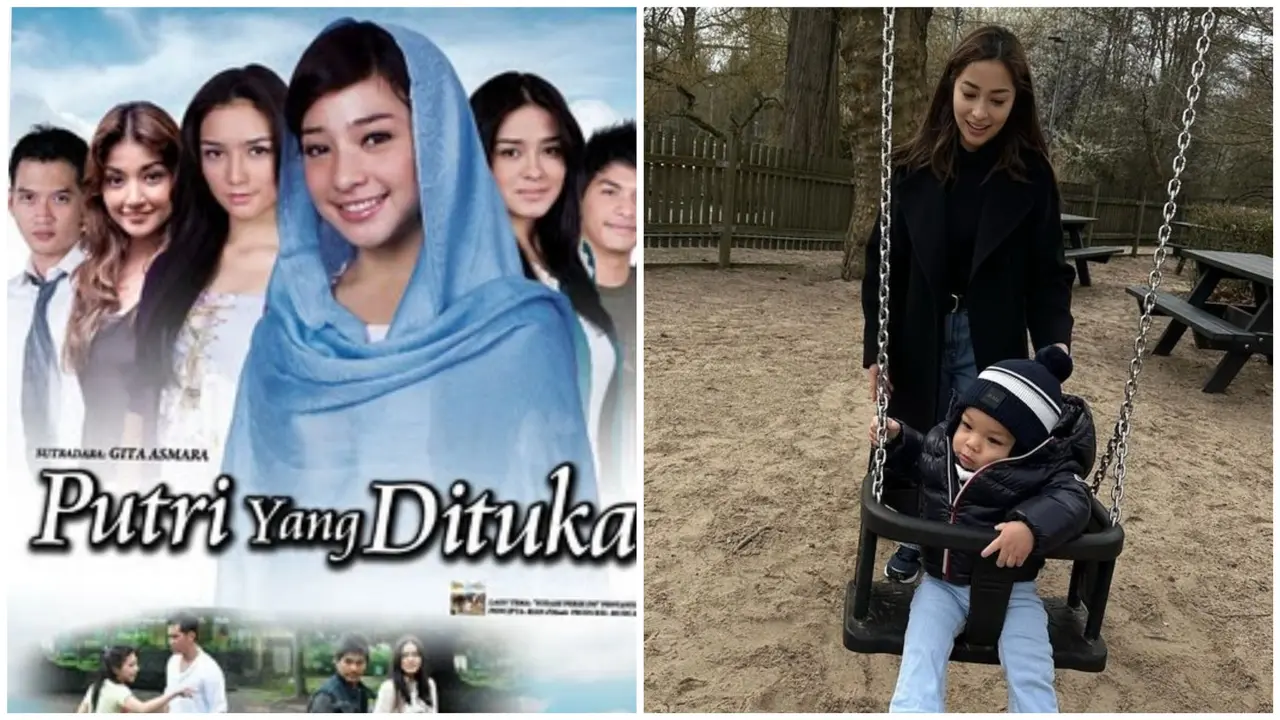 Nikita Willy dan para pemain inti Putri yang Ditukar kini sudah jadi orangtua (Foto: SinemArt via Wikipedia / Instagrm Nikita Willy)
