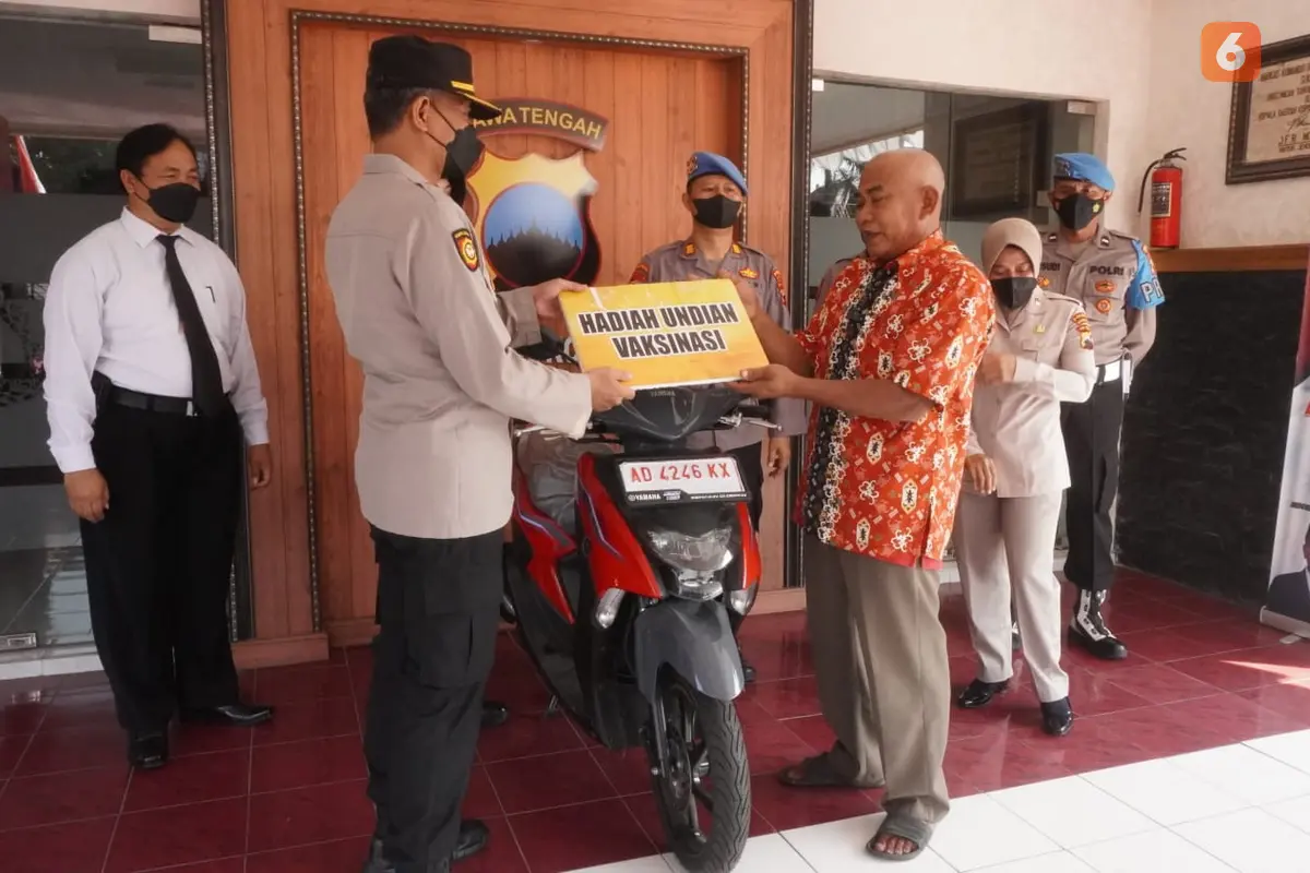 vaksin Berhadiah Sepeda Motor ala Polres Sukoharjo