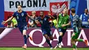 Wout Weghorst menjadi pahlawan Tim Oranye lewat gol penentu kemenangan pada menit ke-83. (GABRIEL BOUYS/AFP)