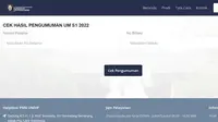 Hasil pengumuman Ujian Mandiri Universitas Diponegoro atau UM Undip 2022 untuk jenjang S1 sudah keluar sejak Rabu 13 Juli 2022. (https://pendaftaran.undip.ac.id)