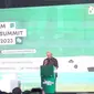 Menteri Koperasi dan UKM Republik Indonesia, Teten Masduki, memberikan sambutan dalam UMKM Summit yang diselenggarakan oleh Asosiasi Fintech Pendanaan Bersama Indonesia (AFPI) di SMESCO Convention Hall. (Foto: Istimewa)