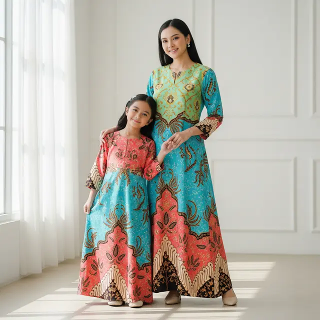 Gamis Couple Ibu dan Anak 2026 (Image by Gemini AI)