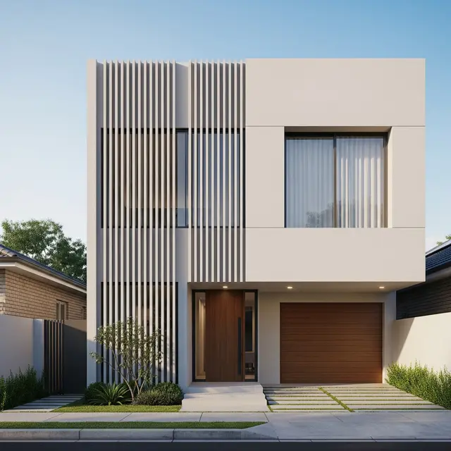 Desain Fasad Rumah dengan Roster agar Angin Lebih Lancar Masuk