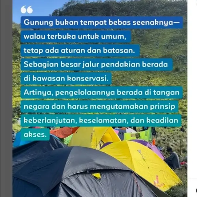 Balai Taman Nasional Gunung Merbabu Tegaskan Tak Ada Booking Lahan di Kawasan Wisata dan Perkemahan