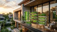 8 Ide Rumah dengan Kebun Hidroponik Elegan di Hunian Modern, Buat Hunian Makin Asri