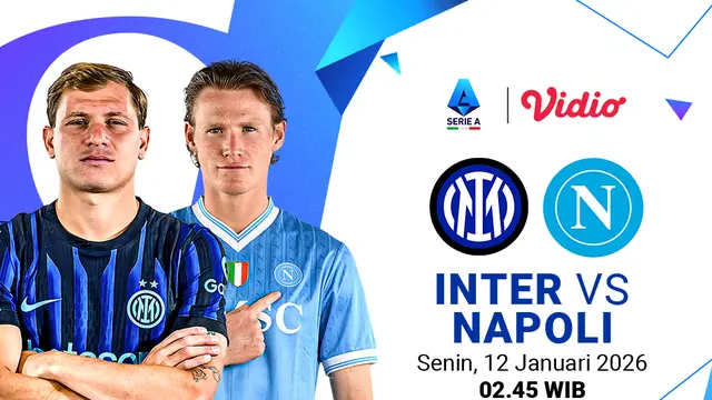 Saksikan Inter Milan vs Napoli eksklusif di Vidio. (dok. vidio.com)