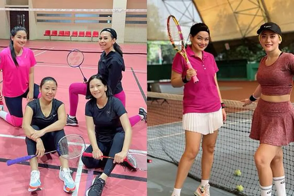 Ketagihan Olahraga, Ini 7 Potret Seru Titi Kamal Main Tenis Hingga Zumba