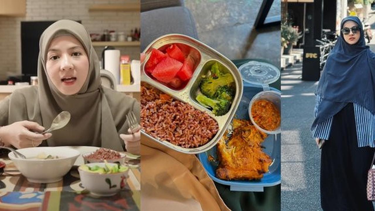 Deretan Foto Natasha Rizky Menunjukkan Metode Dietnya Untuk Menurunkan Berat Badan dengan Mengonsumsi Nasi Merah