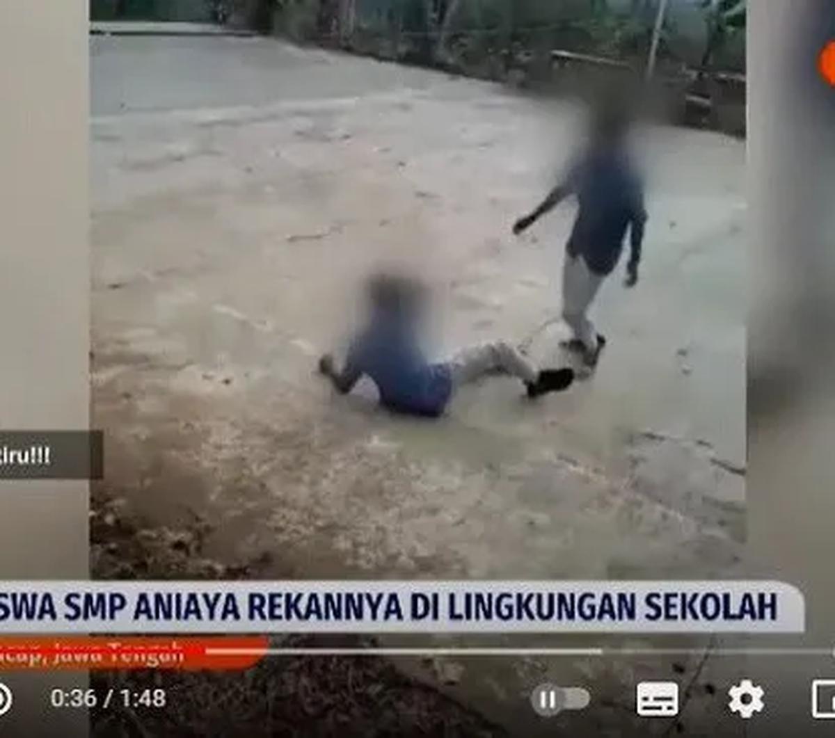 <br>Polisi mengungkap motif pelaku siswa SMP 2 Cimanggu di Cilacap melakukan penganiayaan FF karena mengaku gabung dengan siswa geng lainnya.&nbsp;