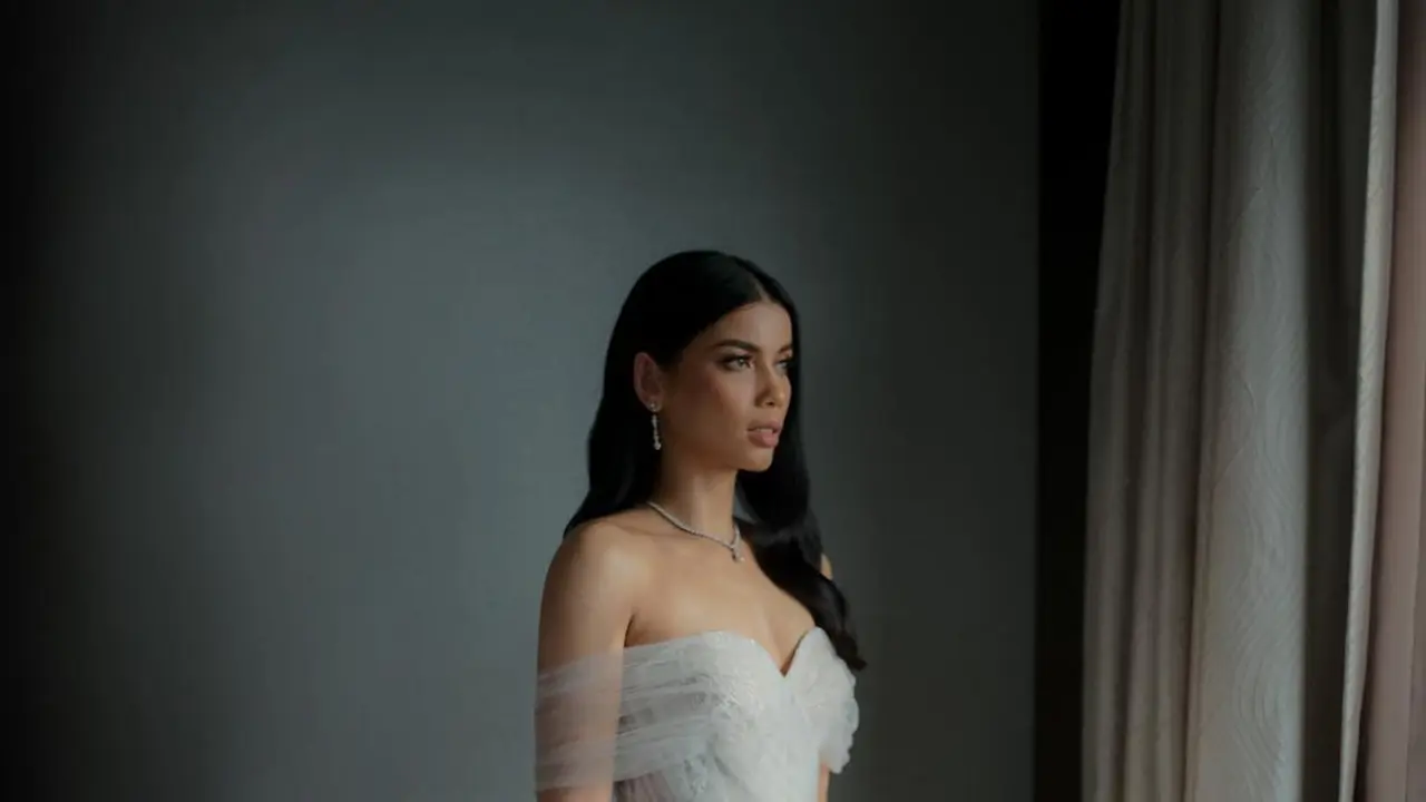 Gaun pengantin Sabrina Chairunnisa