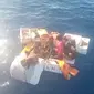 Empat orang ABK Kapan Zidan Ekspress ditemukan terapung di tengah laut. (Istimewa)