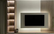 Backdrop TV Minimalis Ruang Keluarga, Inspirasi Desain Elegan dan Fungsional