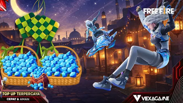 Top Up FF Termurah 2026: Hemat hingga Rp10.700 per Paket di VexaGame + 7 Skin Terbaik Buat THR Ramadhan