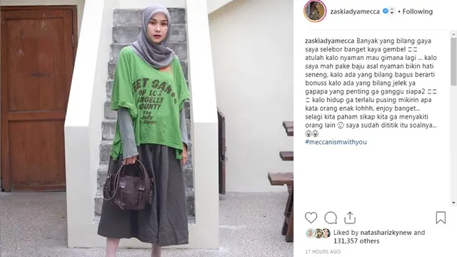 Zaskia Adya Mecca (Foto: Instagram)