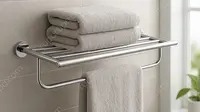 10 Rekomendasi Rak Handuk Dinding Terbaik untuk Kamar Mandi, Praktis dan Estetik