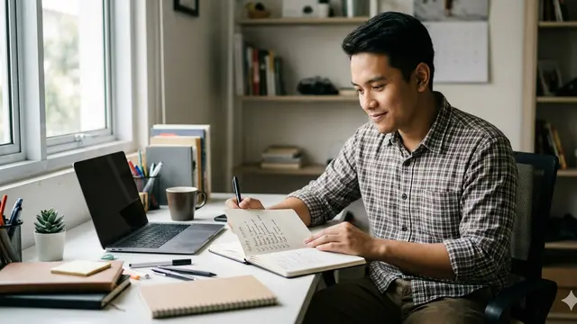 Checklist Produktivitas Minggu Pertama Masuk Kerja Setelah Libur Lebaran (Foto: Gemini AI)