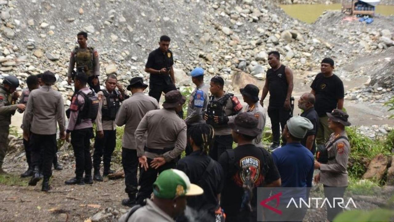 Terungkap! Polisi Tak Temukan Aktivitas Saat Operasi Penertiban Tambang Emas Ilegal Manokwari, Warga Diminta Pulang