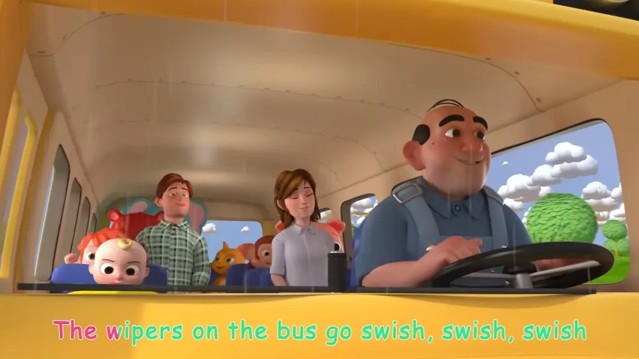 Video Lagu Wheels on the Bus (YouTube/Cocomelon)