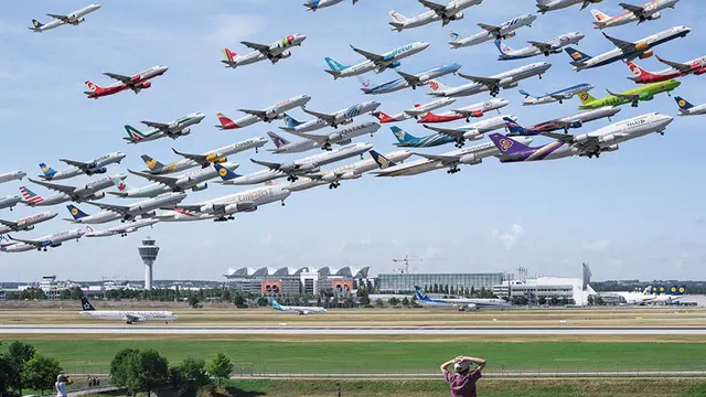 [Bintang] 10 Foto Pesawat Take Off Berjamaah Ini Bikin Kamu Nganga Lihatnya
