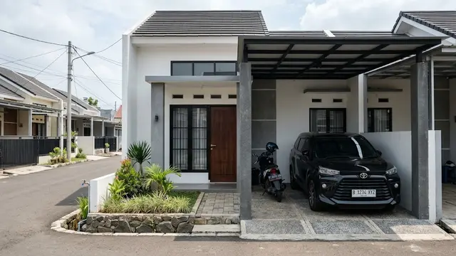 Carport dengan Tiang Beton Minimalis