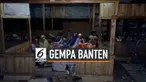Ratusan warga pesisir pantai Banten mengungsi setelah diguncang gempa magnitudo 6,9. Salah satu lokasi pengungsian berada di kecamatan Angsana.