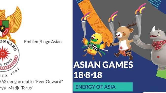 perbedaan asian games 1962 dan 2018 (foto: Twitter @giewahyudi/brilio)