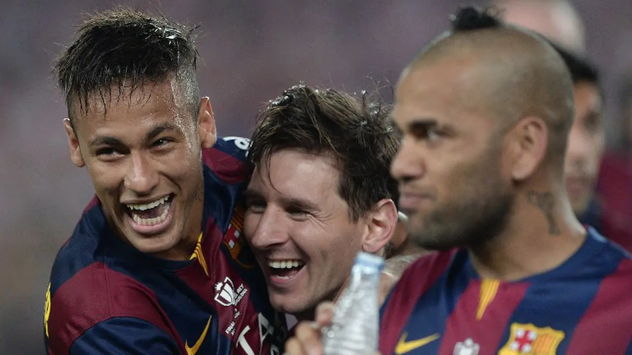 Lionel Messi Neymar Dani Alves
