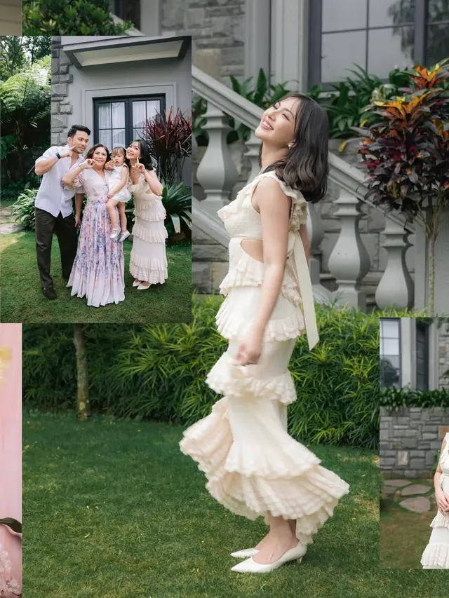 Gaya Jessica Mila Rayakan Ulang Tahun Sang Ibunda ke-70, Tampil Elegan dengan Backless Dress
