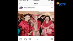 Tak ketinggalan cucu Presiden Jokowi, Jan Ethes Sri Narendra yang ikut mengenakan busana daerah khas Jawa.