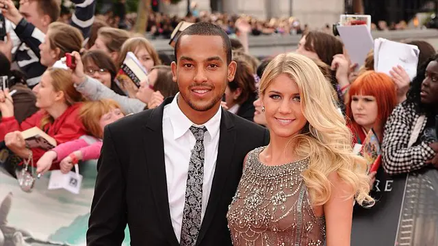 Theo Walcott dan istrinya Melanie Slade