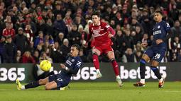 Gol kemenangan Middlesbrough dicetak oleh Hayden Hackney di babak pertama. (Martin Rickett/PA via AP)