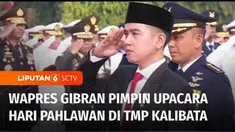 Wakil Presiden, Gibran Rakabuming memimpin upacara peringatan Hari Pahlawan di Taman Makam Pahlawan, Kalibata, Jakarta, pada Minggu pagi. Gibran bertindak sebagai Inspektur Upacara dan ziarah nasional Hari Pahlawan yang tahun ini bertema Teladani Pah...