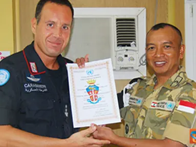 Kontingen Garuda XXV-D/UNIFIL Terima Penghargaan