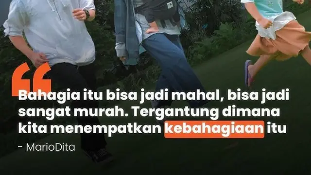 Quote Mario Irwinsyah dan Ratu Anindita (Instagram/ratu_anandita)